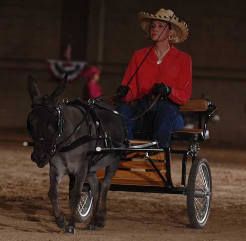 Julie driving at Nationals